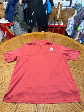 Campus Heritage Indiana Red Short-Sleeve Polo